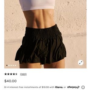 Free people get your flirt on athletic shorts black